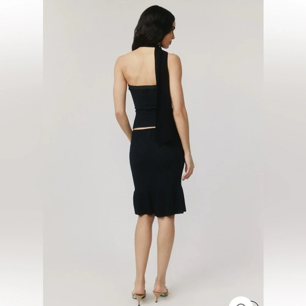 With Jean Larissa Black Midi Skirt - Picture 3 of 8